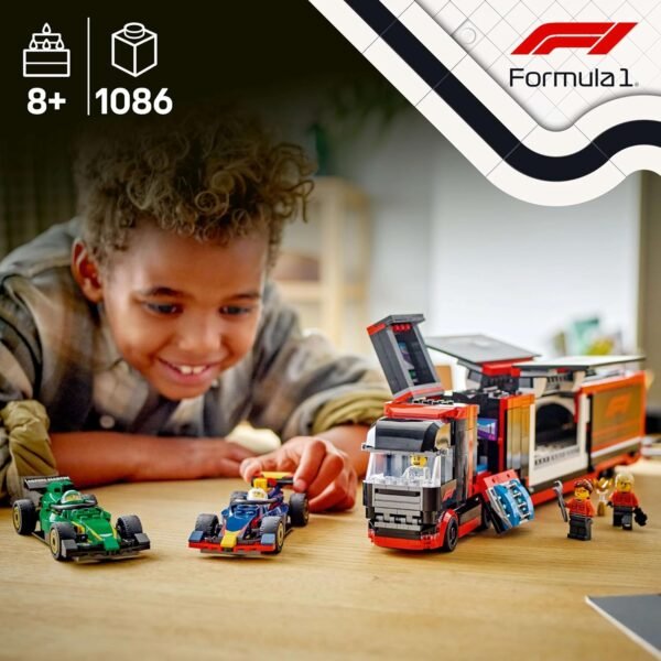 LEGO City F1 Truck with RB20 & AMR24 F1 Cars Toy Race Vehicle Transporter Playset 60445  Anvit Toy World - Image 3
