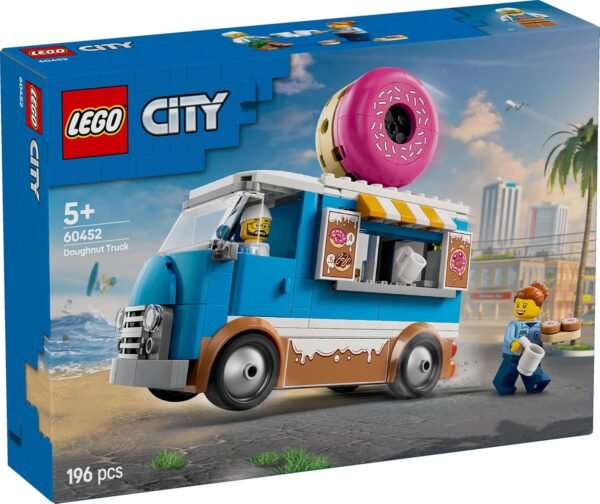 LEGO City Donut Truck Playset Vendor Vehicle Toy for Kids Aged 5 and up 60452 Building Blocks Toys for 5+ Gift for Boys and Girls  Anvit Toy World - Image 8