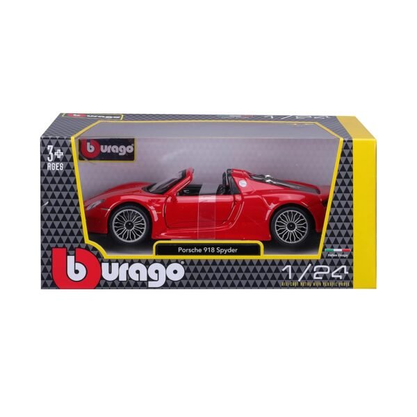 Bburago 918 Porsche Spyder, Metallic Grey  Anvit Toy World - Image 5