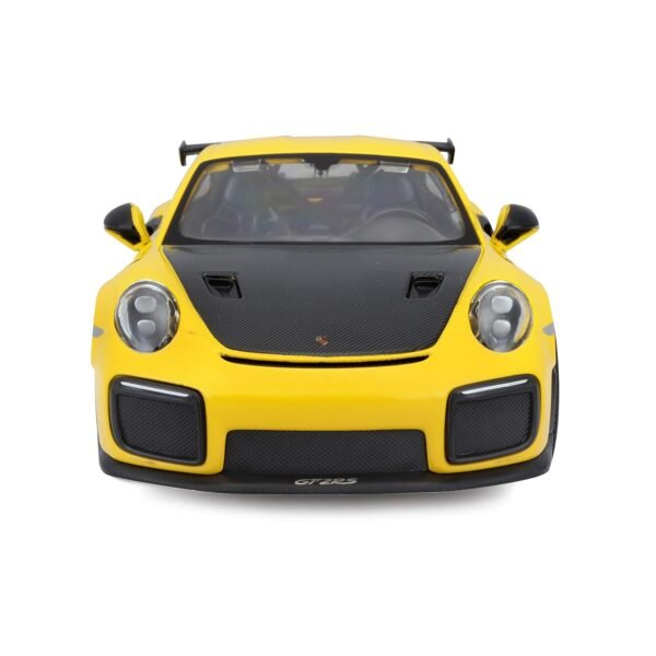 Bburago Maisto Porsche 911 Gt2 Rs Yellow With Carbon Hood 1/24 Diecast Model Car 31523  Anvit Toy World - Image 2