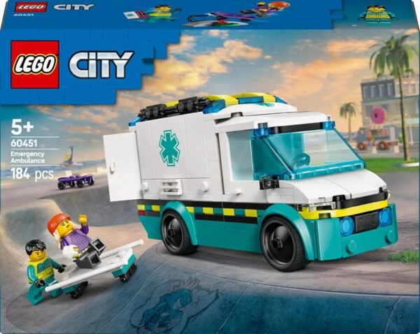 LEGO City Emergency Ambulance Toy Truck Building Set 60451 Building Blocks Toys for 5+ Gift for Boys and Girls  Anvit Toy World - Image 8