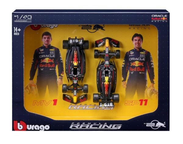 Bburago 2024 Oracle Red Bull Formula F1 Racing Team RB20 Set of 2 Cars 143 Die Cast Scale Miniature Model Cars, with Photo Frame Packaging  Amazon.in: Toys & Games