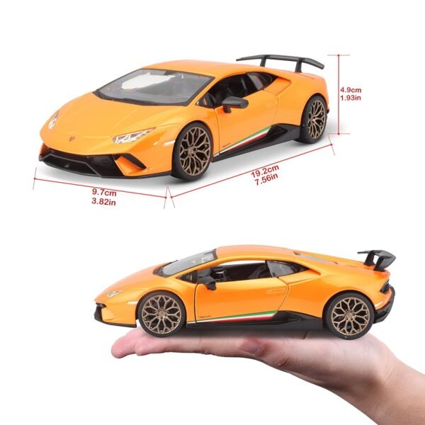 Bburago Lamborghini Huracan Performante, Die Cast, 1 24 Scale (Metallic Orange)  Amazon.in: Toys & Games - Image 6