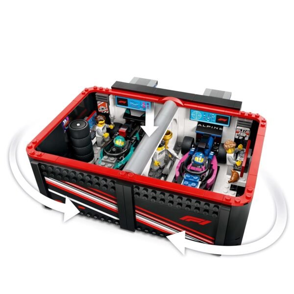 LEGO City F1 Garage & Mercedes-AMG & Alpine Cars Toy Playset 60444 Building Blocks Toys for 7+ Gift for Boys and Girls  Anvit Toy World - Image 6