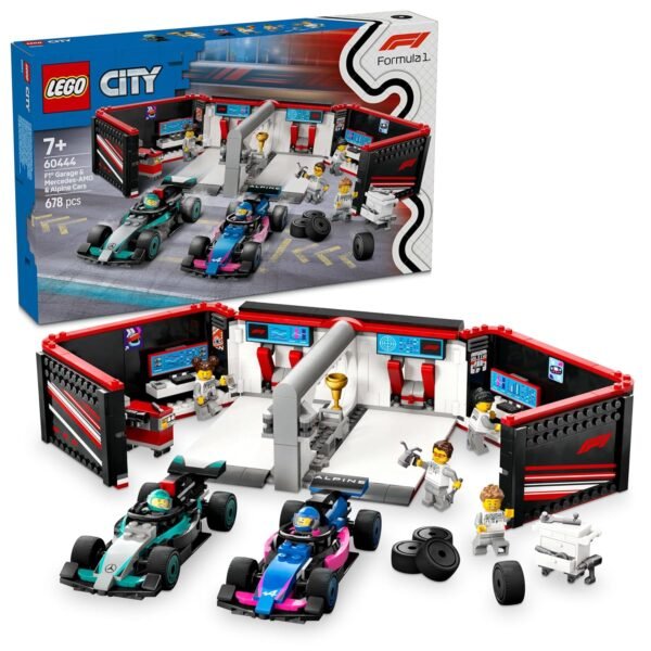 LEGO City F1 Garage & Mercedes-AMG & Alpine Cars Toy Playset 60444 Building Blocks Toys for 7+ Gift for Boys and Girls  Anvit Toy World