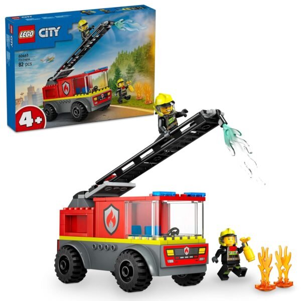 LEGO City Fire Ladder Truck, Firefighter Toy Vehicle Gift for Kids 60463 Building Blocks Toys for 4+ Gift for Boys and Girls  Anvit Toy World