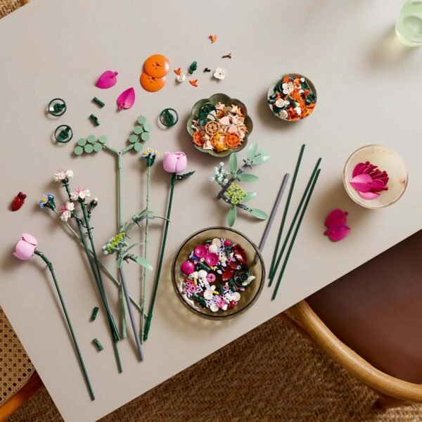 LEGO Botanicals Pretty Pink Flower Bouquet Floral Decor 10342 Building Blocks for 18+ Gift  Anvit Toy World - Image 6