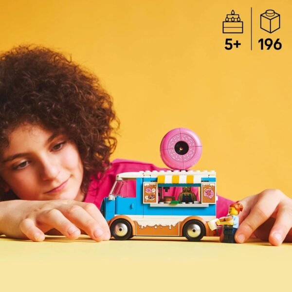 LEGO City Donut Truck Playset Vendor Vehicle Toy for Kids Aged 5 and up 60452 Building Blocks Toys for 5+ Gift for Boys and Girls  Anvit Toy World - Image 4