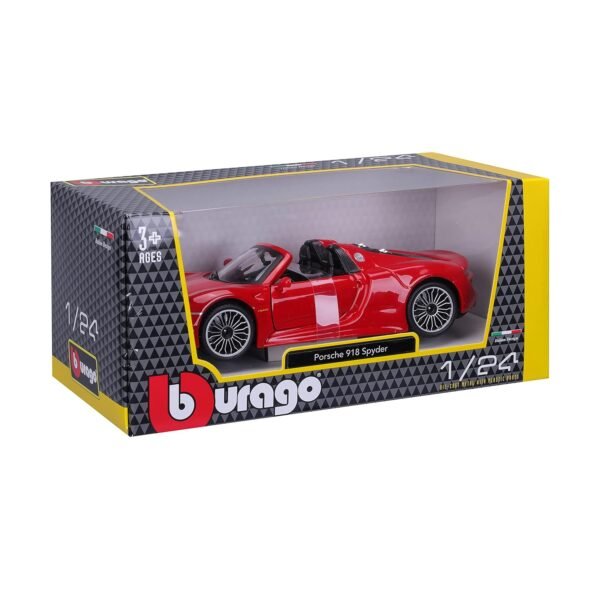 Bburago 918 Porsche Spyder, Metallic Grey  Anvit Toy World - Image 6