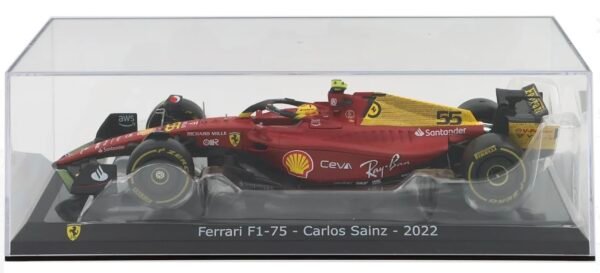 Bburago - 1/24 Scale Model Compatible With Ferrari Formula 1 Scuderia Monza Livery 2022 F1-75 Compatible With Carlos Sainz Replica, Red  Amazon.in: Toys & Games - Image 7