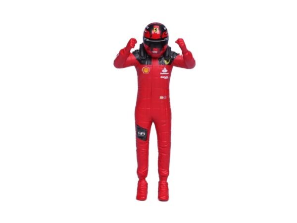 Bburago - 1/24 Scale Model Compatible with Ferrari SF23 F1# 55 Compatible with Carlos Sainz 2023 with Pilot F1 Racing Car Model  Anvit Toy World - Image 2