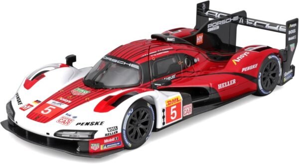 Bburago Metal Die-Cast - 1/24 Scale Model Compatible With Porsche Lmh 963 9Rd 4.6L Turbo V8 2023 Sports - Racing Car Model Red  Amazon.in: Toys & Games
