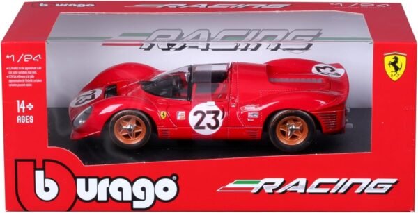 Bburago - 1/24 Scale Model Compatible with Ferrari 330 P4 Daytona 1967 Racing Car Model  Anvit Toy World - Image 5