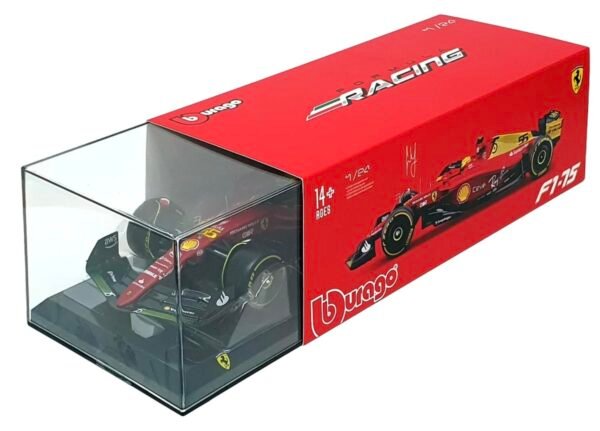 Bburago - 1/24 Scale Model Compatible With Ferrari Formula 1 Scuderia Monza Livery 2022 F1-75 Compatible With Carlos Sainz Replica, Red  Amazon.in: Toys & Games - Image 8