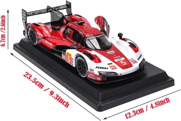 Bburago Metal Die-Cast - 1/24 Scale Model Compatible With Porsche Lmh 963 9Rd 4.6L Turbo V8 2023 Sports - Racing Car Model Red  Amazon.in: Toys & Games - Image 7