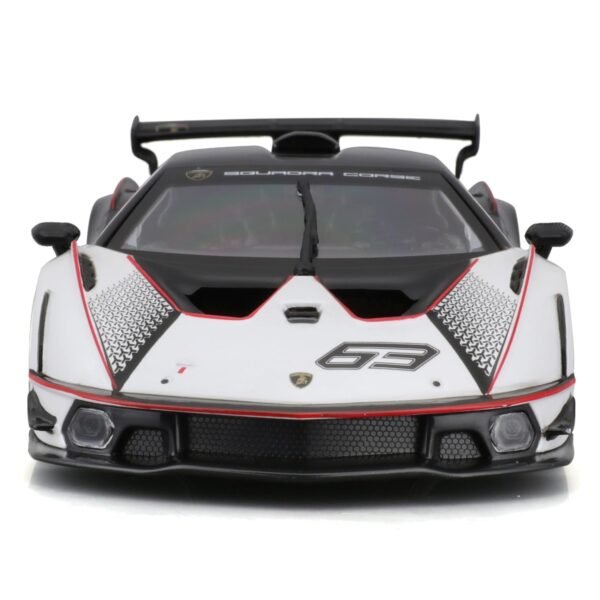 Bburago Lamborghini Essenza SCV12 Model Car 124 Scale Moving Doors White/Black (18-28023) : Amazon.in: Toys & Games - Image 4