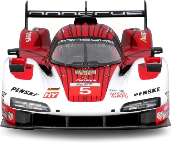 Bburago Metal Die-Cast - 1/24 Scale Model Compatible With Porsche Lmh 963 9Rd 4.6L Turbo V8 2023 Sports - Racing Car Model Red  Amazon.in: Toys & Games - Image 4