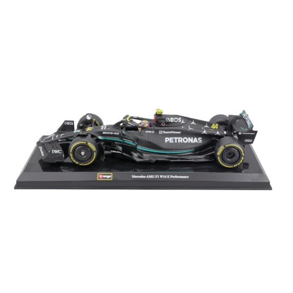 Bburago Metal 124 F1 Race Mercedes W14 (2023) W/Driver - Hamilton #44 Black : Amazon.in: Toys & Games - Image 6