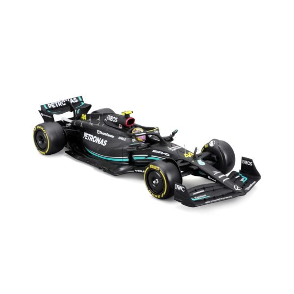 Bburago Metal 124 F1 Race Mercedes W14 (2023) W/Driver - Hamilton #44 Black : Amazon.in: Toys & Games - Image 4
