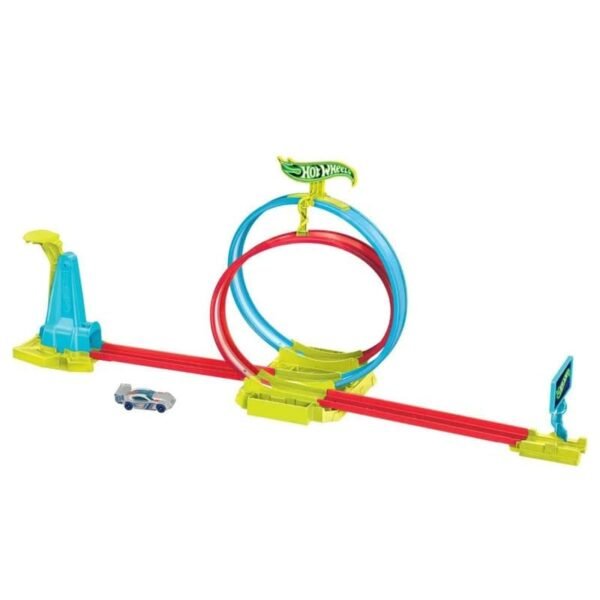 Buy Hot Wheels Track Set Neon Speeders Laser Stunt Slamway Online at Low Prices in India - Anvit Toy Store - Image 3