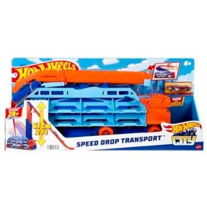 Buy HOT WHEELS City Transporter - with extendable downhill ramp, loading area for 20 vehicles and special wheels - gift for children from 4 years, HDY92 Online at Low Prices in India - Anvit Toy Store