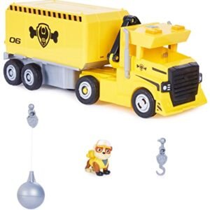 Paw Patrol Rubble Big Rig Vehicle with Collectible Action Figure|Playsets with Crane & Lights Sound Effects|Transformable Truck|Learning Education Activity Set|Birthday Gift for Kids 3+|Made in India  Anvit Toy Store: Toys & Games