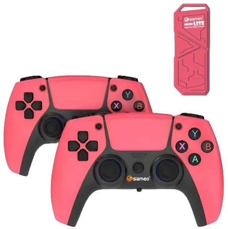Sameo Micro Lite HDMI Gaming Console ,Game Stick, Video Games, Console Built -in 10000 Retro Games Dual Player- 4K Ultra HD Wireless TV Game Stick,Video Game for Kids (Red) Anvit Toy Store: Toys & Games