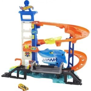 Buy Hot Wheels™ Track Set and 164 Scale Toy Car, Multi-Level Playset with Shark Nemesis Challenge, City Shark Escape Playset ​​​ Online at Low Prices in India - Anvit Toy Store
