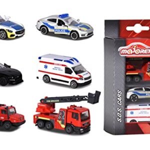 Majorette S.O.S 3 Pieces Set Die Cast Vehicle 1 Piece (Random Selection from 2 Assorted) Collectible Model Toys for Kids 3+ Years  Anvit Toy Store: Toys & Games