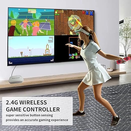 Buy Sameo Iplay+ 32 Bit Motion TV Video Game Console With All New Motion Gun With 1056 Built In Games 33 Motion Sports Games,34 Puzzle Games, 69 Casual Game, 20 Shooting Game, Multi Online at Low Prices in India - Anvit Toy Store - Image 5