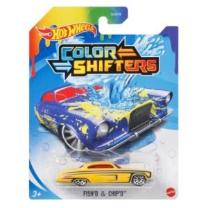 Hot Wheels Fish'D & Chip'D Color Shifters Car 3+ Years Age,Yellow  Anvit Toy Store: Toys & Games