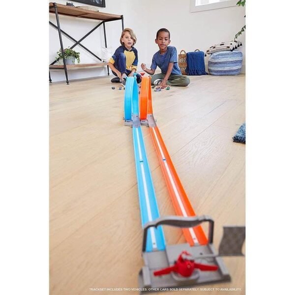 Buy Hot Wheels Dual Loop Dash Drag Racing with 2 Vehicles Playset Action Track Set Online at Low Prices in India - Anvit Toy Store - Image 2