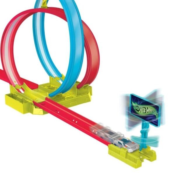 Buy Hot Wheels Track Set Neon Speeders Laser Stunt Slamway Online at Low Prices in India - Anvit Toy Store - Image 4