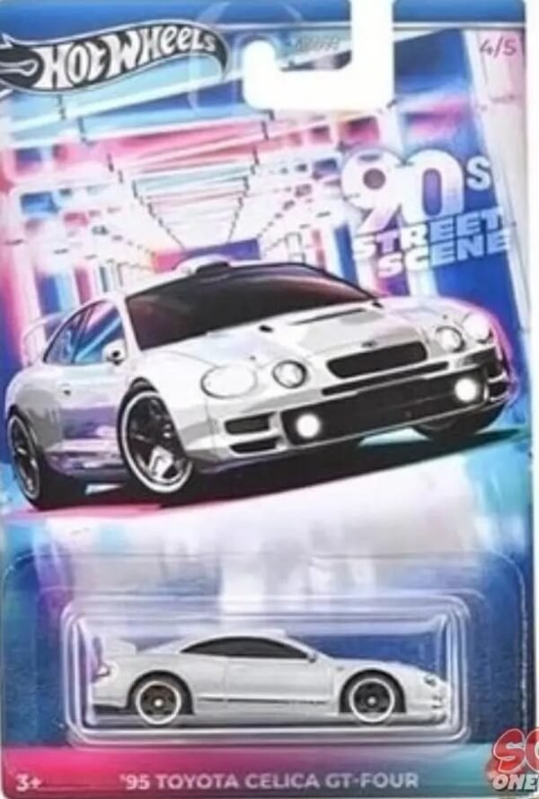 Hot Wheels Premium 90s Street Scene 95 Toyota Celica G-Four for 3 Years & Above by Small CLAP (Grey)  Anvit Toy Store: Toys & Games