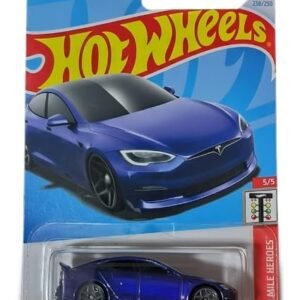 Hot Wheels Tesla Model S Plaid, Quarter Mile Heroes Series 5/5, Blue  Anvit Toy Store: Toys & Games