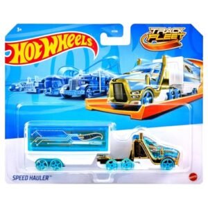 Hot Wheels Track Fleet, 164 Speed Hauler Die-Cast Toy Vehicle, Combined Cab & Trailer That Works On Tracks 3 Years & Above, Multicolor : Anvit Toy Store: Toys & Games