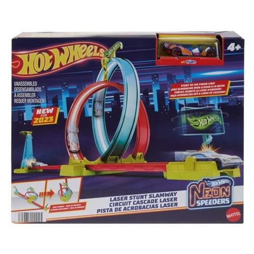 Buy Hot Wheels Track Set Neon Speeders Laser Stunt Slamway Online at Low Prices in India - Anvit Toy Store