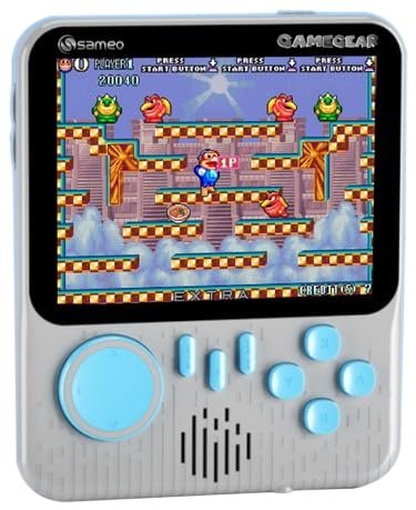 Sameo Gamegear Handheld Video Game Console, Retro Mini Game with 666 Classic Retro Game TV Compatible for Kids, Rechargeable 8 Bit Classic (Dolphin Grey) Anvit Toy Store: Toys & Games