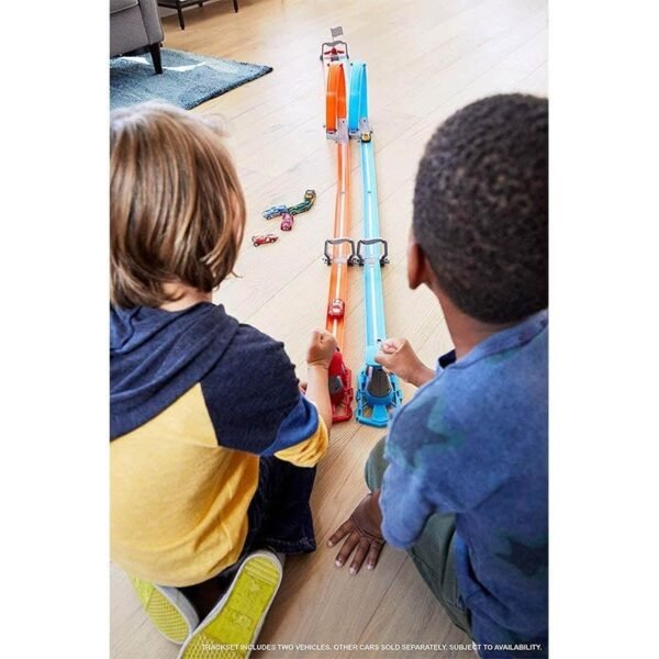 Buy Hot Wheels Dual Loop Dash Drag Racing with 2 Vehicles Playset Action Track Set Online at Low Prices in India - Anvit Toy Store - Image 3