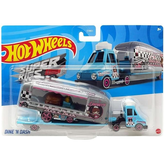 Buy Hot Wheels Dine N Dash Super Rigs, Transporter Vehicle with 1 164 Scale Car 3+ Years Age Online at Low Prices in India - Anvit Toy Store