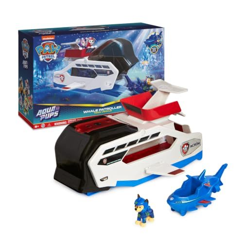 Buy Paw Patrol Aqua Pups Whale Patroller Team Vehicle with Chase Action Figure, Toy Car and Vehicle Launcher, Kids Toys for Ages 3 and up|Made in India Online at Low Prices in India - Anvit Toy Store