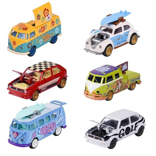Majorette VW The Originals Deluxe 1 Piece Cars (Random Selection 6 Design) for Kids Anvit Toy Store: Toys & Games