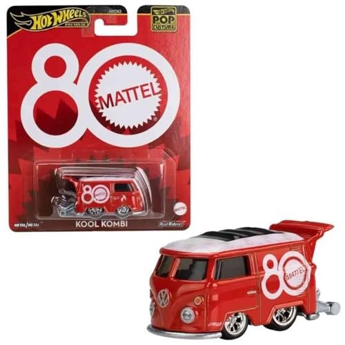 Hot Wheels Toy Van, Premium Mattel 80th Volkswagen Kool Kombi, 164 Scale Collectible Vehicle, Real Riders Tires, Metal/Metal Body & Chassis : Anvit Toy Store: Toys & Games